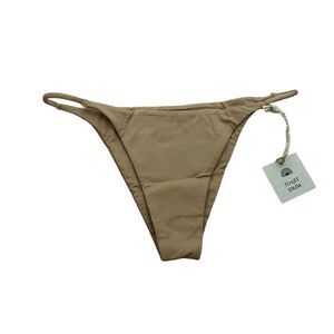 Free People Toast Swim Cheeky String Bikini Bottom Toasted Coconut Sz Medium NWT